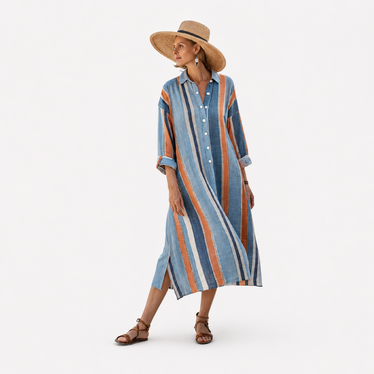 Vestido Estilo Lino