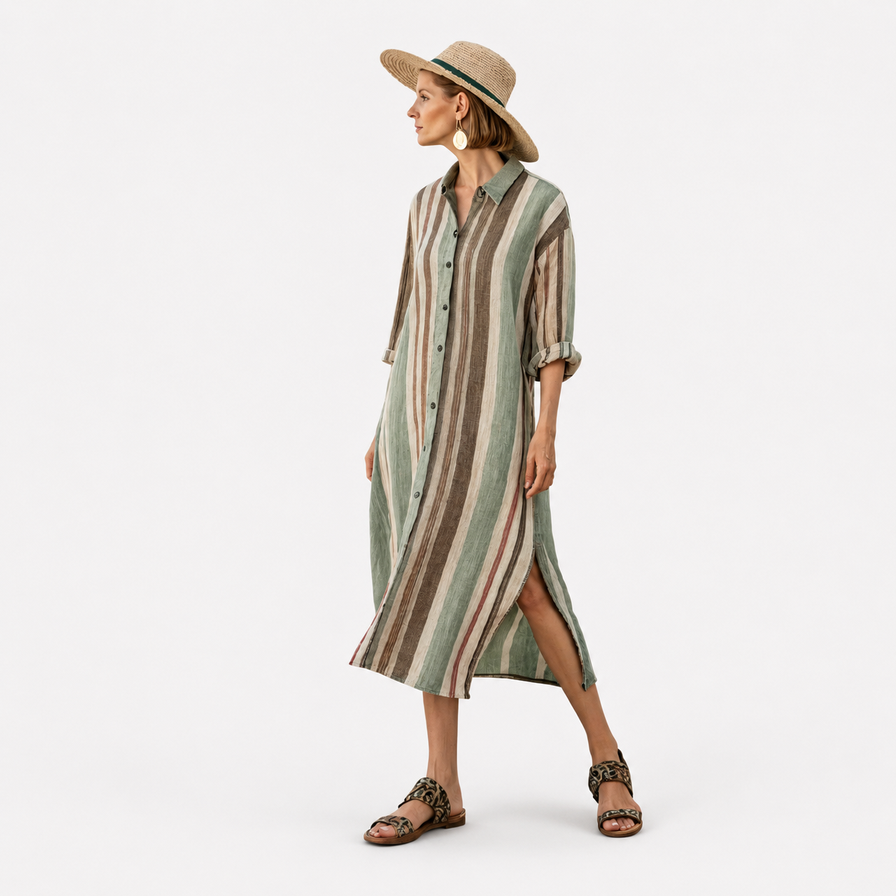 Vestido Estilo Lino