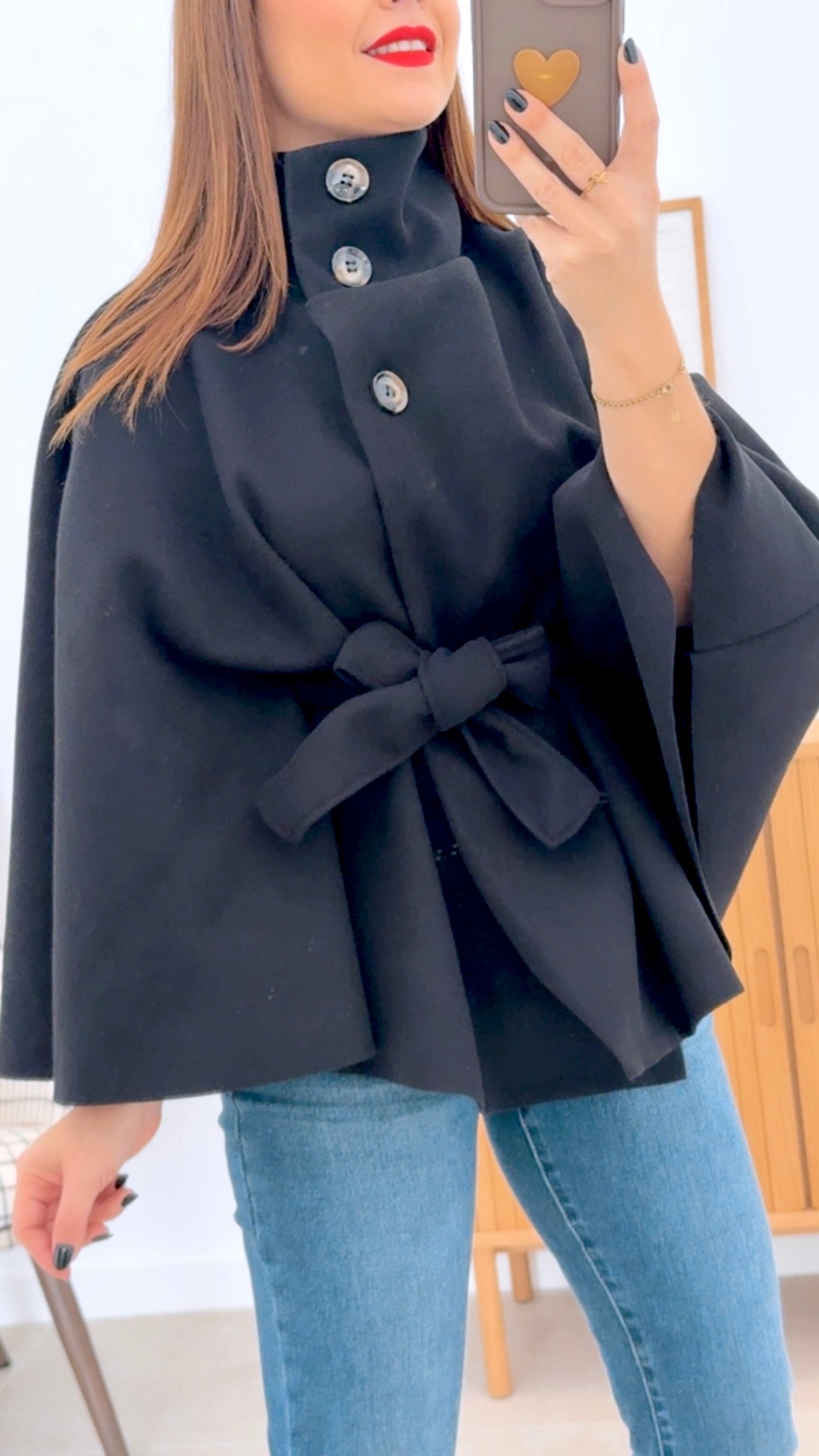 PONCHO DE PAÑO