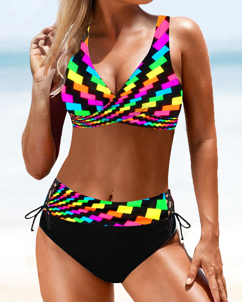 Earle - Traje de baño bikini colorido