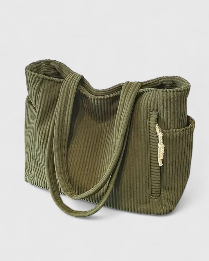 Liorane | Bolso acanalado con detalles de cordón