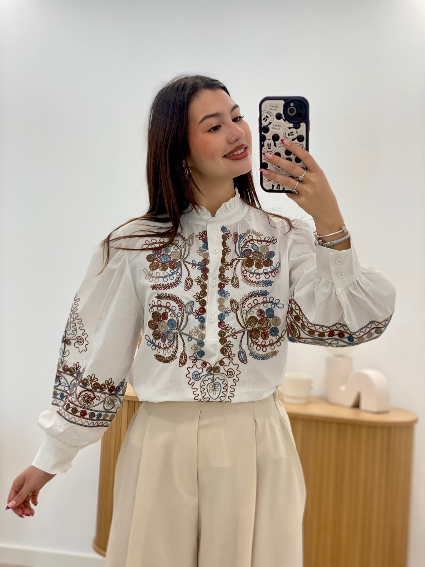 CAMISA BORDADA VALERIA