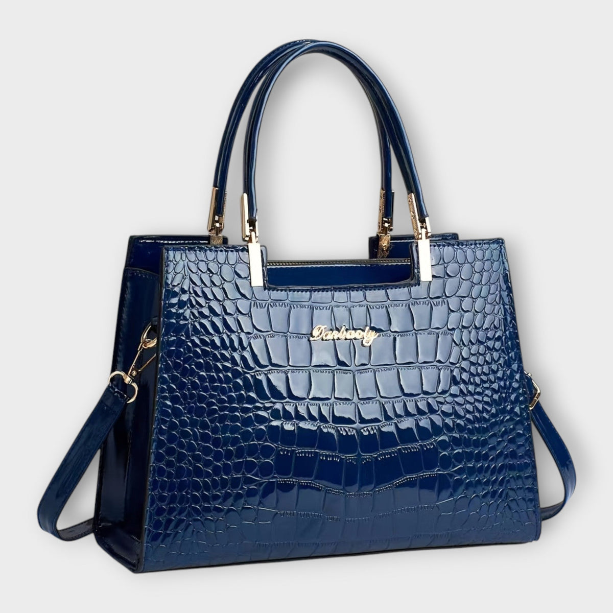Maison Verdelle - Bolso con Estampado Brillante Efecto Cocodrilo