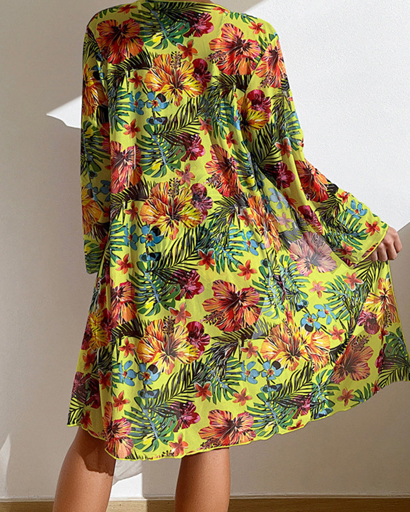 Glenda - Bikini y falda floral
