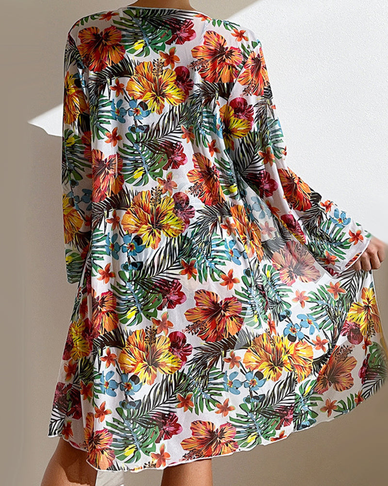 Glenda - Bikini y falda floral