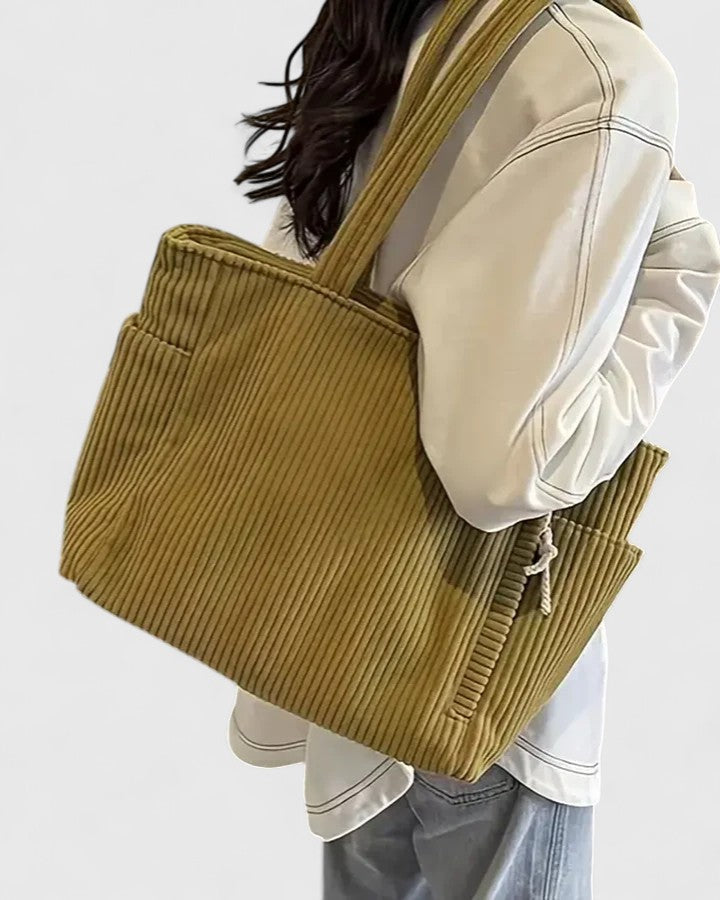 Angelique | Bolso tote de pana