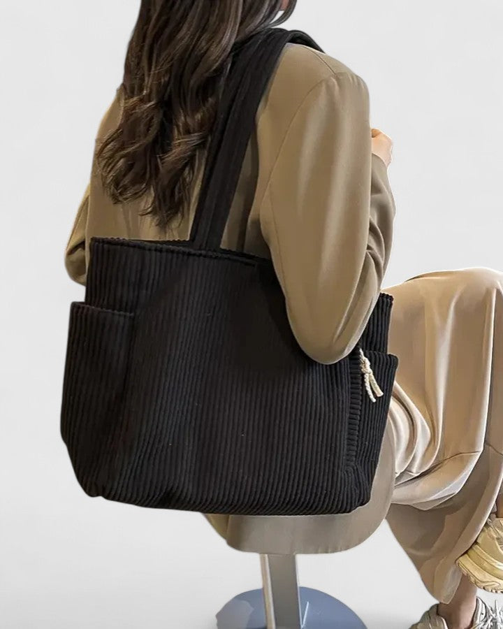 Angelique | Bolso tote de pana
