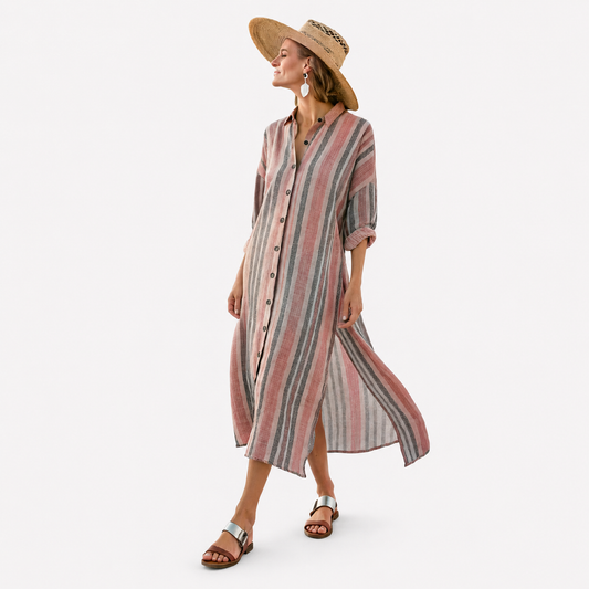 Vestido Estilo Lino