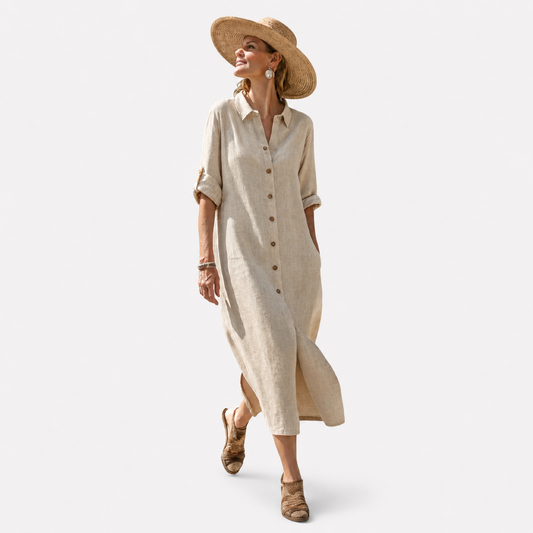 Vestido Estilo Lino