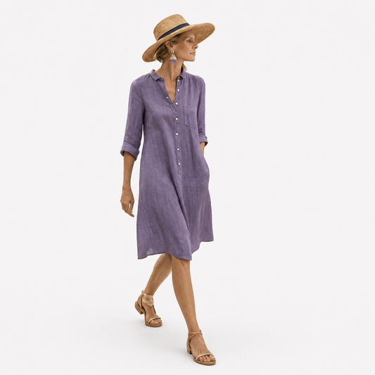 Vestido Estilo Lino