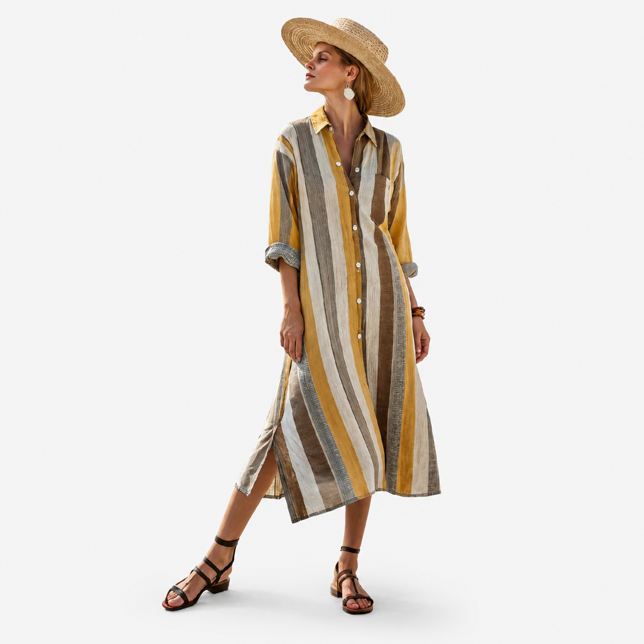 Vestido Estilo Lino