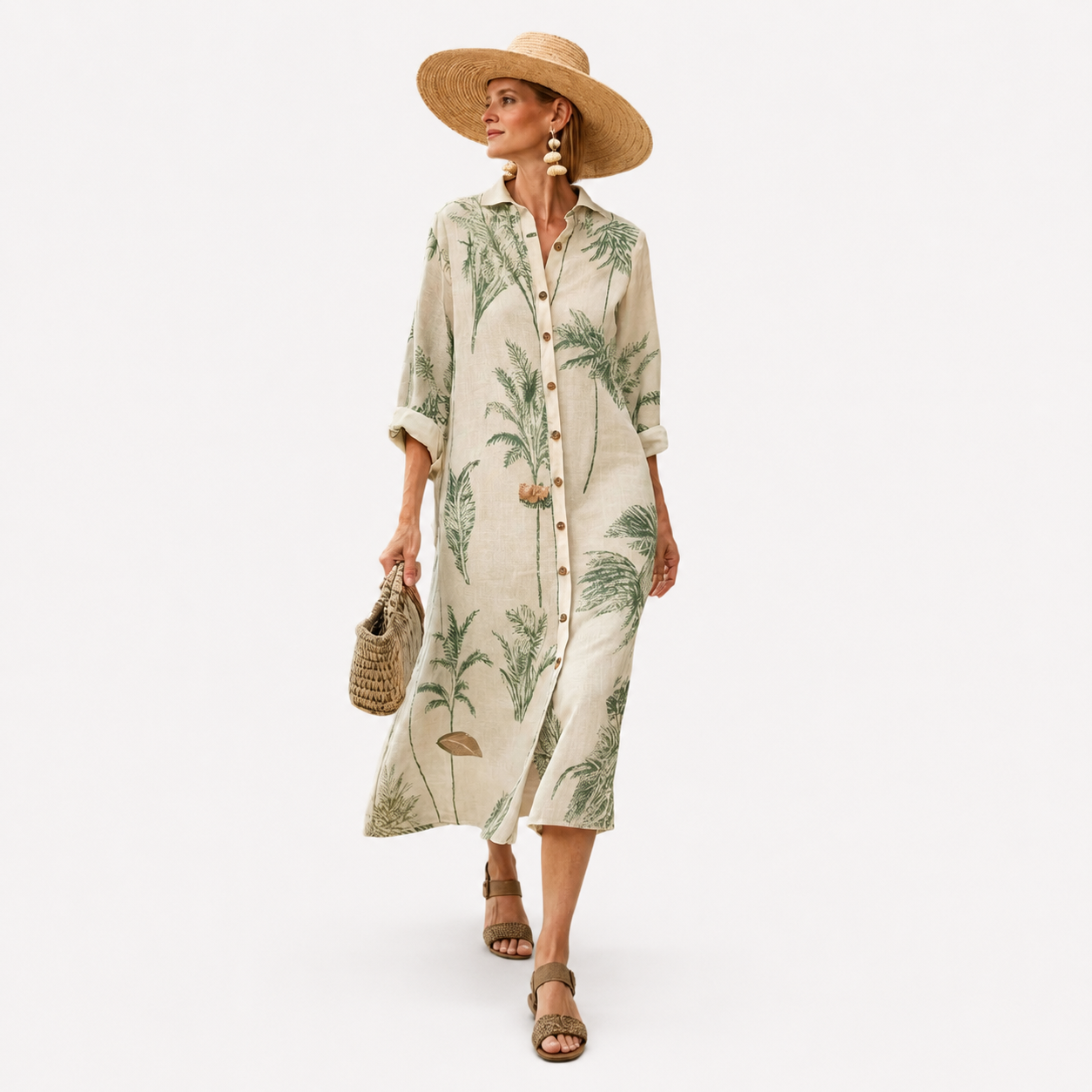 Vestido Estilo Lino