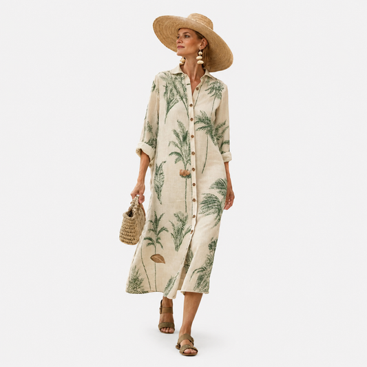 Vestido Estilo Lino