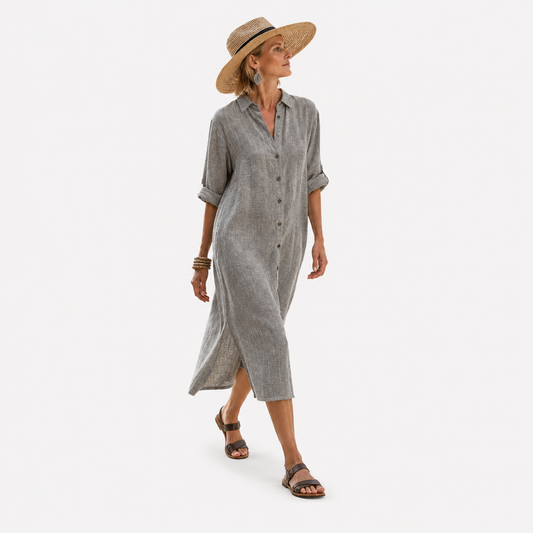Vestido Estilo Lino