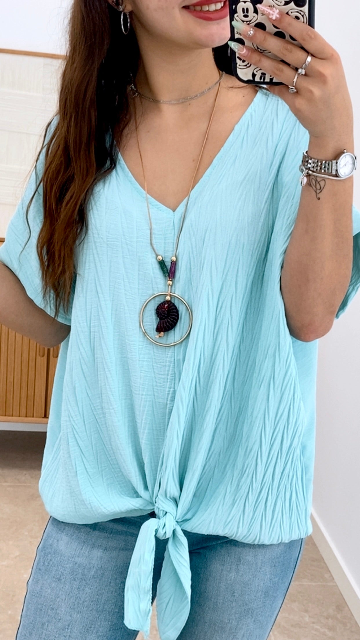 CAMISETA NUDO Y COLLAR