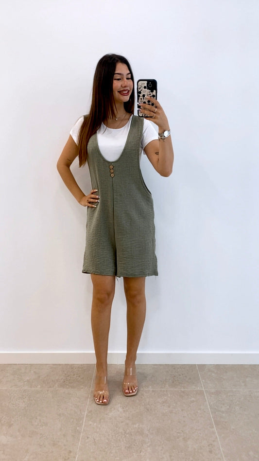 CONJUNTO MONO CORTO + CAMISETA BÁSICA