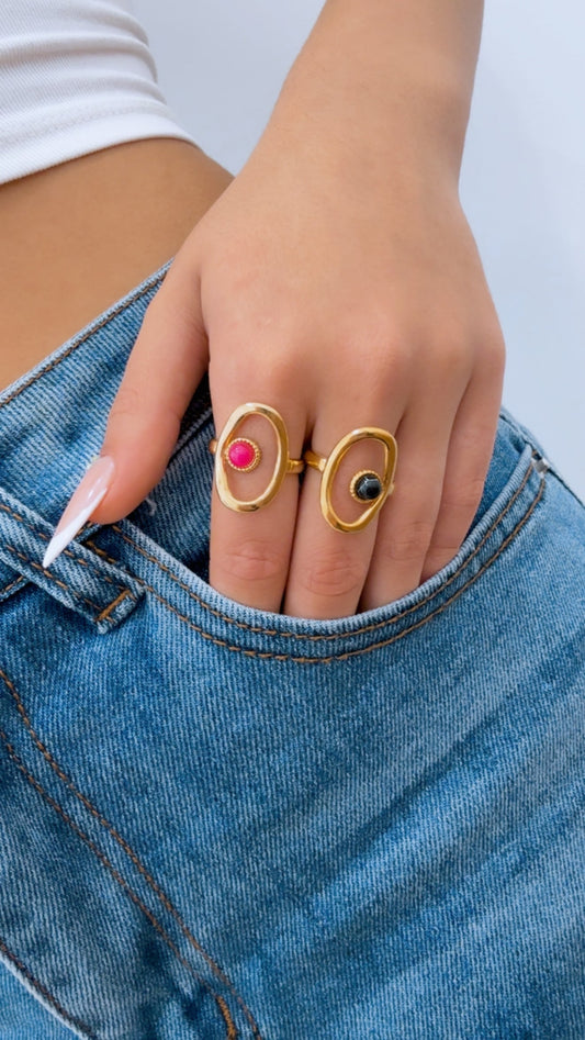 ANILLO OVAL COLOR