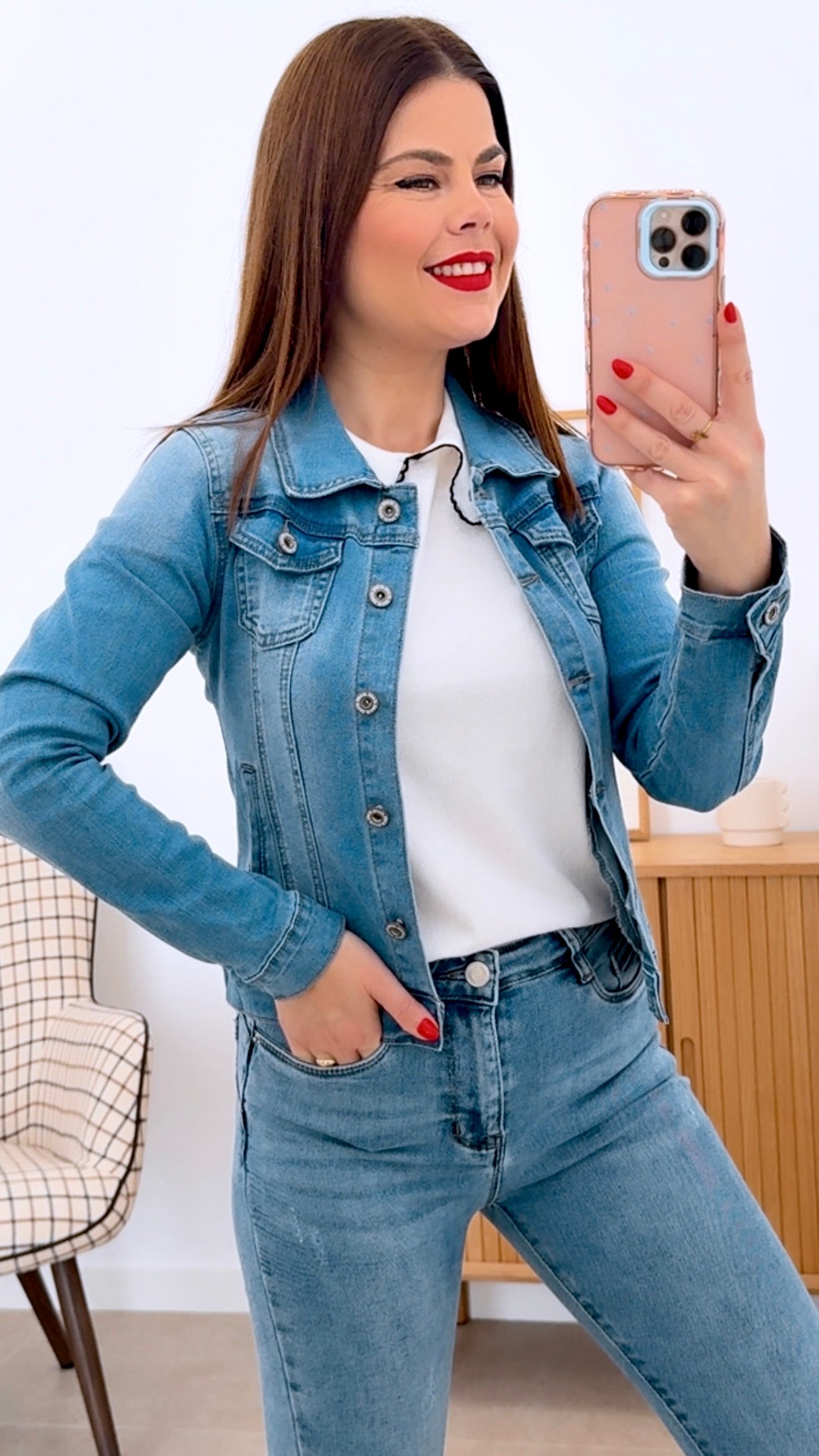 CHAQUETA BÁSICA DENIM KYL