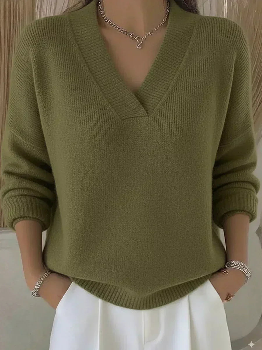 Viola | Jersey suave con escote en V
