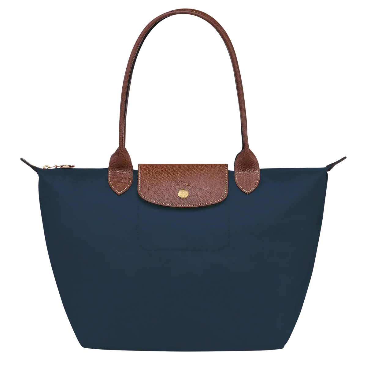 Bolso Clásico - Tote Le Pliage Mediano, Azul Marino