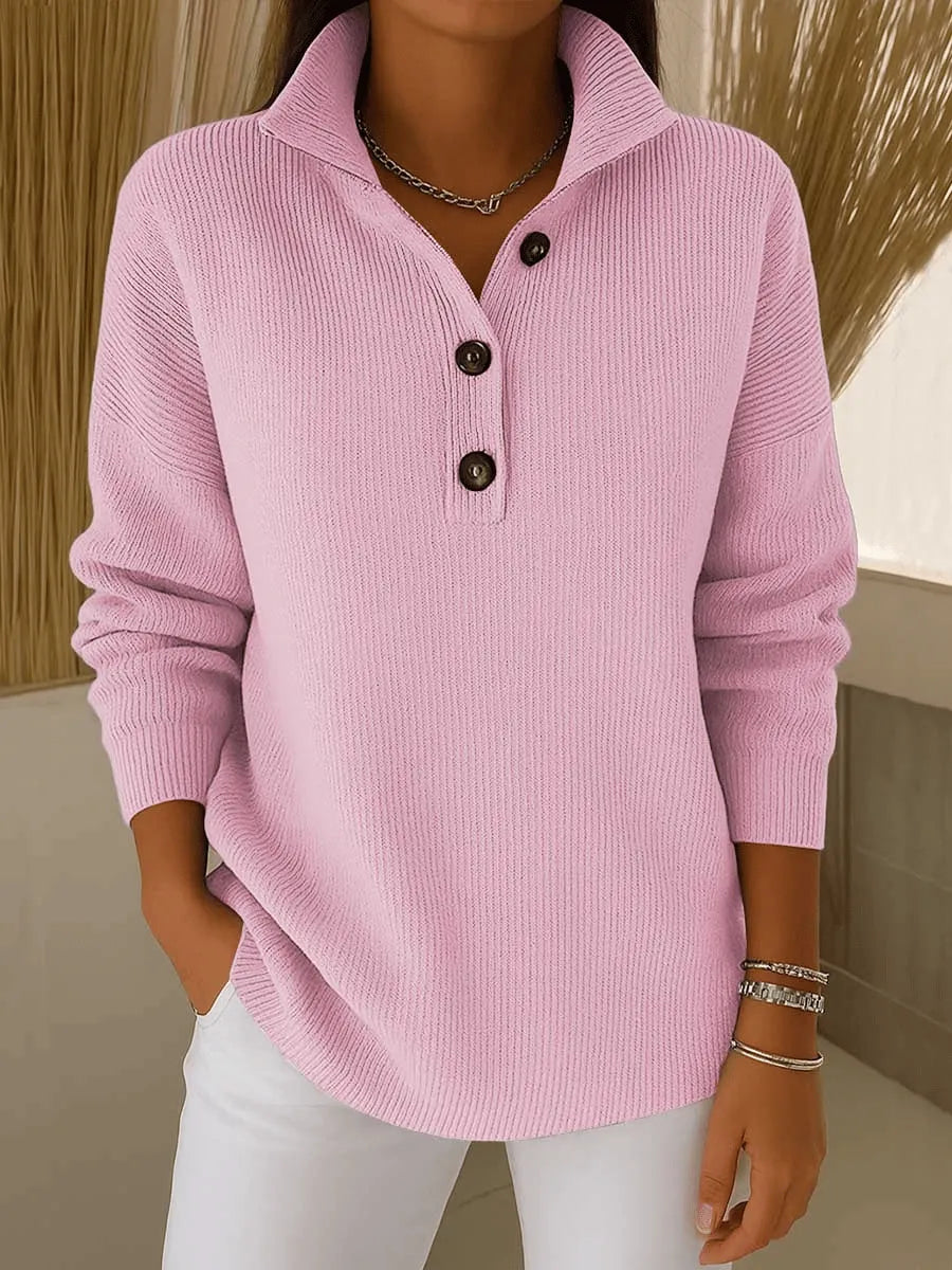 Amalia | Jersey polo con escote en V