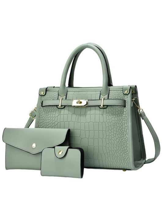 Bella Borsa - Bolso Bandolera con Estampado de Cocodrilo