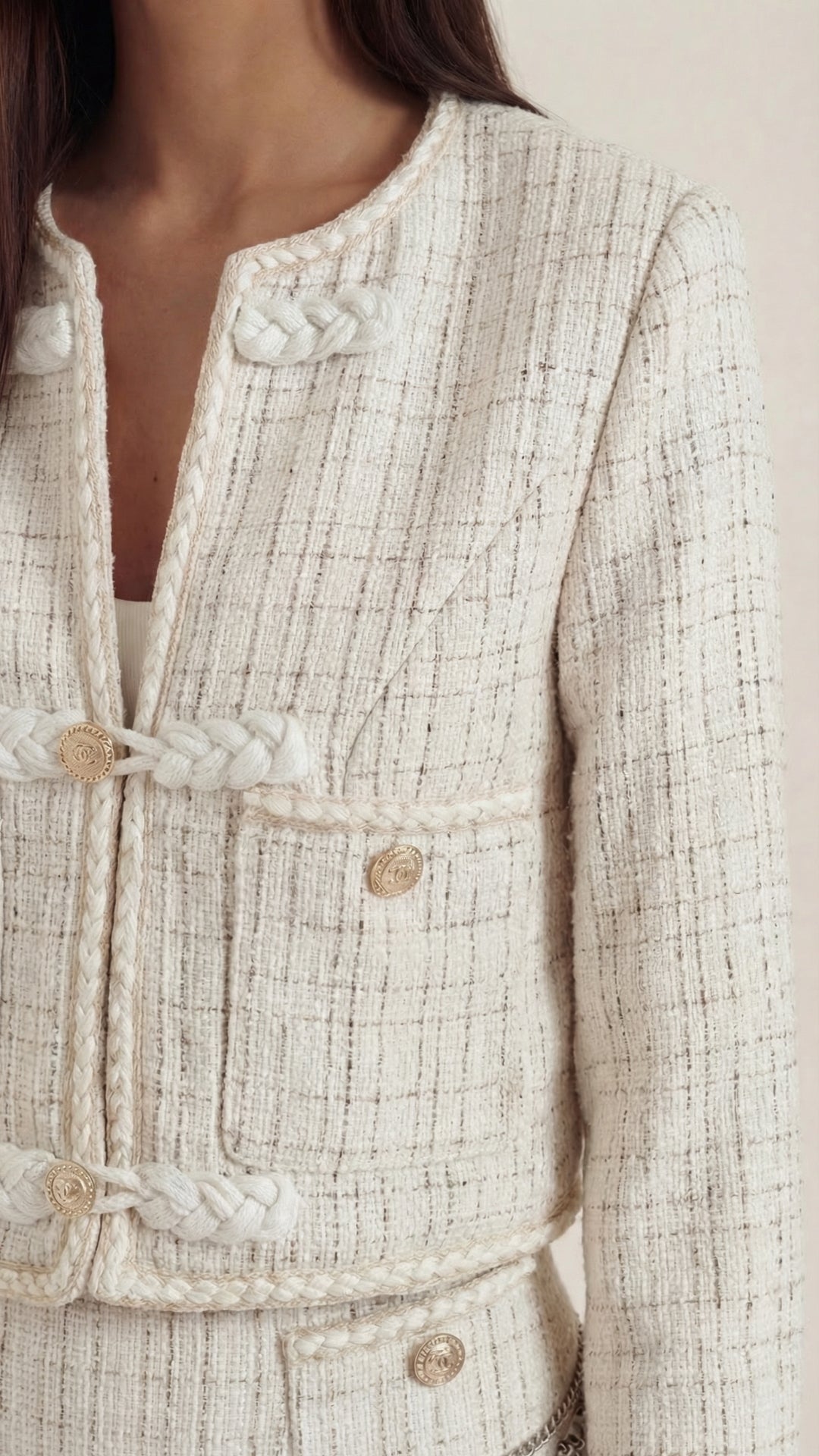 Doris | Conjunto de chaqueta y falda de tweed